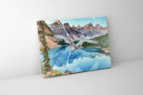 Canvas Wildlife Art-Snowy Owl at Banff-Printed Artwork