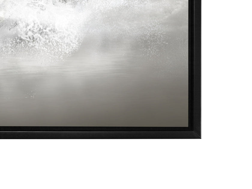 Wall Art Black and White Stallions - Animal Print Canvas