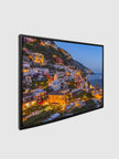 Côte d'Amalfi vibrante - Impression sur toile - Vue panoramique