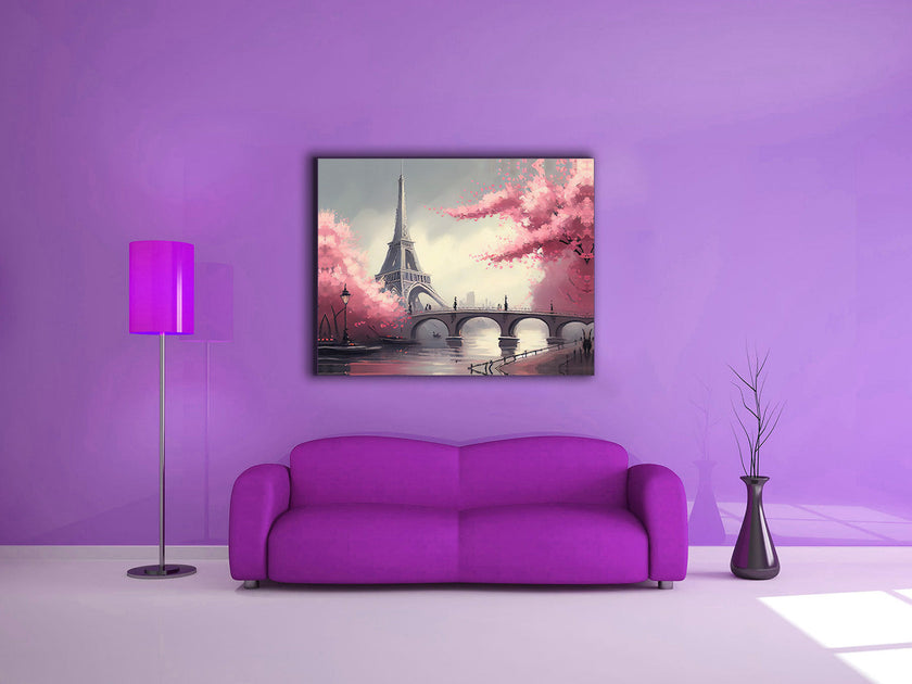 Impression sur toile - Tour Eiffel - Décoration murale