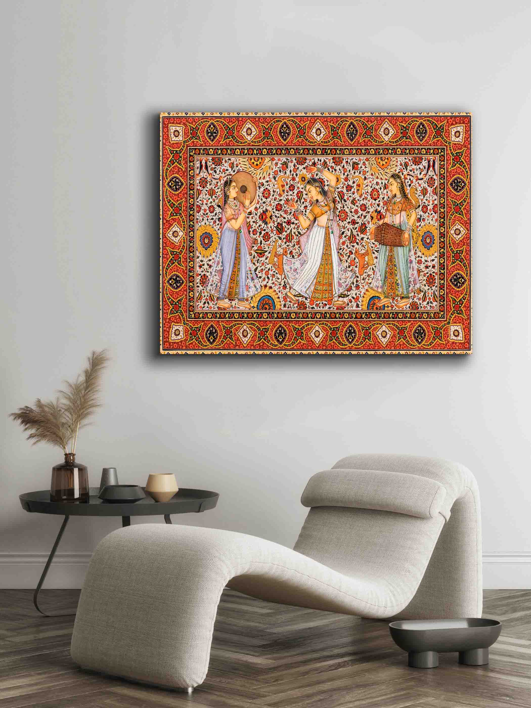 Art mural - Rajasthan - Impression sur toile - Œuvre d'art classique