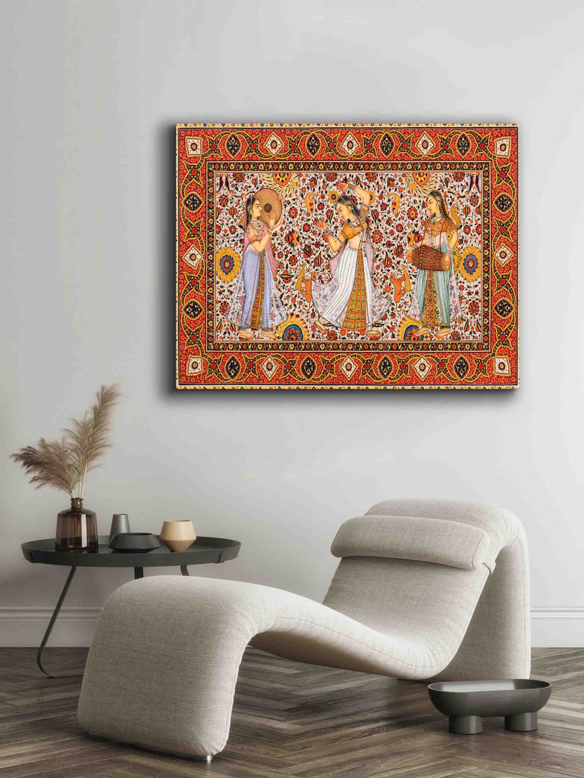 Art mural - Rajasthan - Impression sur toile - Œuvre d'art classique
