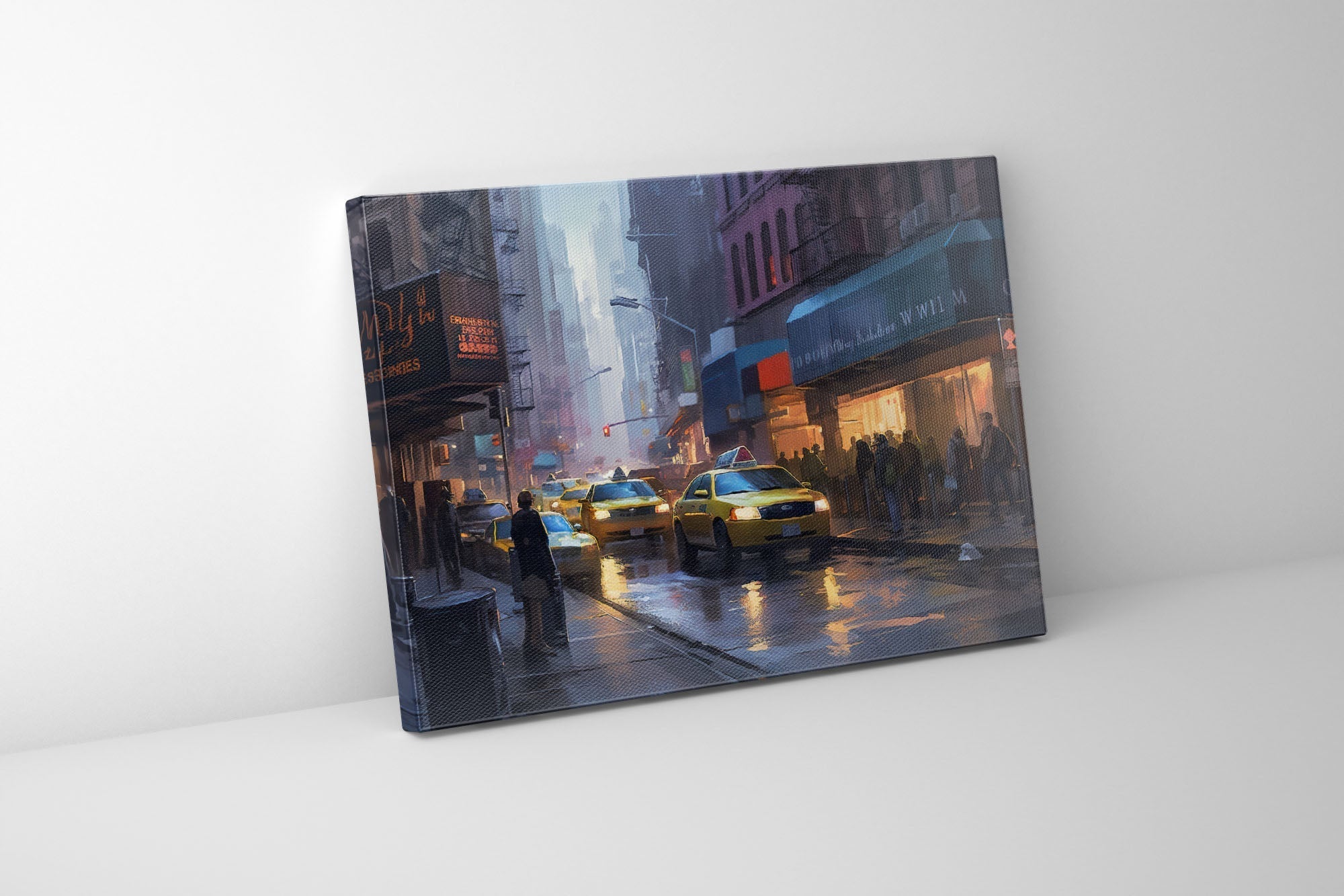 Toile murale - Nuits des rues de New York - Vernis RGB