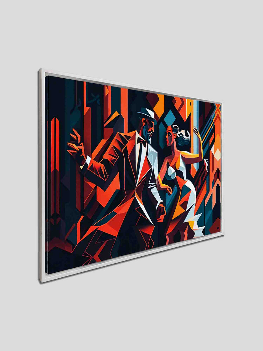 Canvas Wall Art-Tango in the city- Modern Art