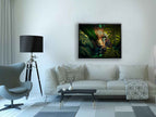 Le léopard dans la nature sauvage - Tableau sur toile représentant un animal -