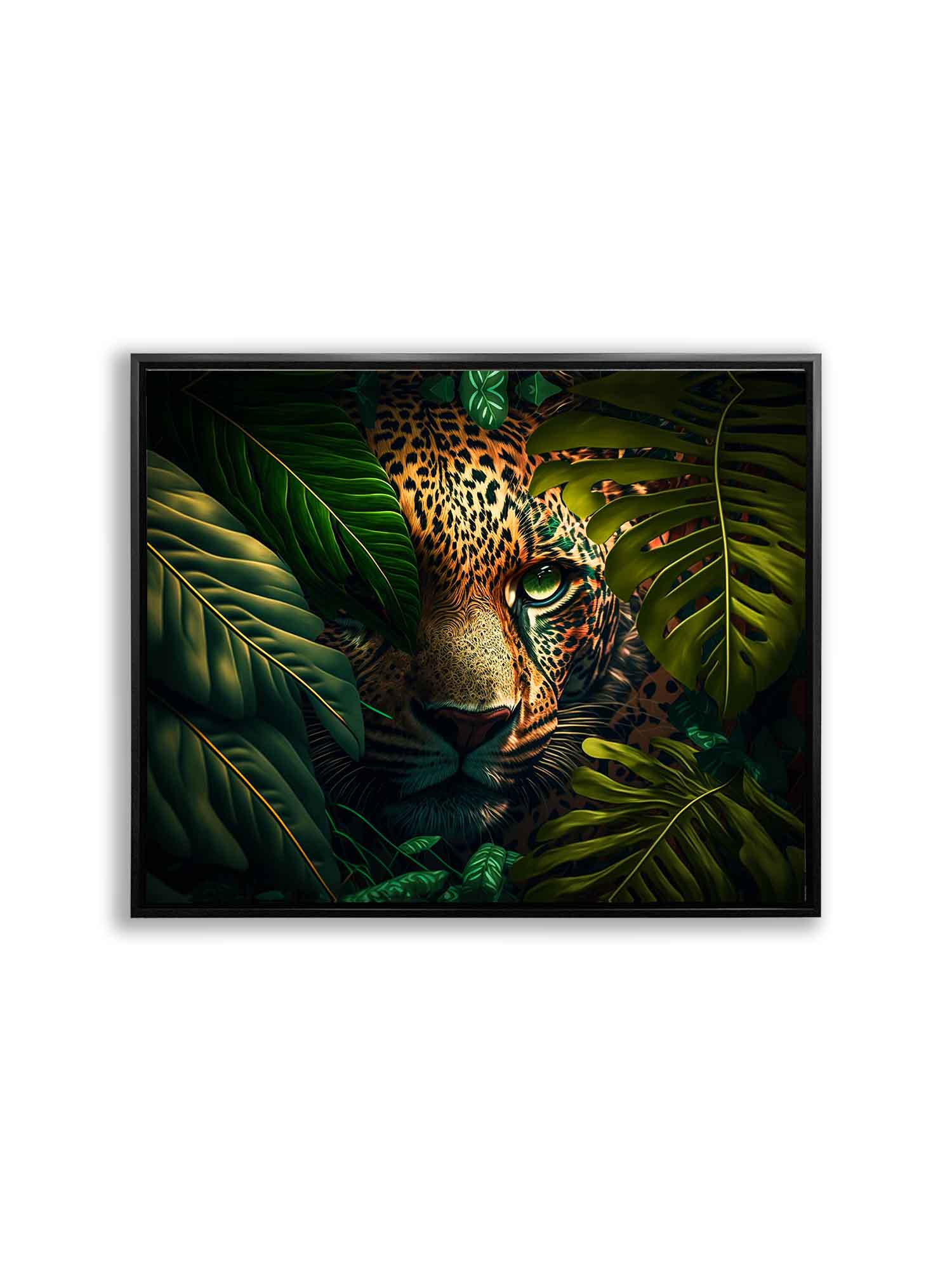 Le léopard dans la nature sauvage - Tableau sur toile représentant un animal -