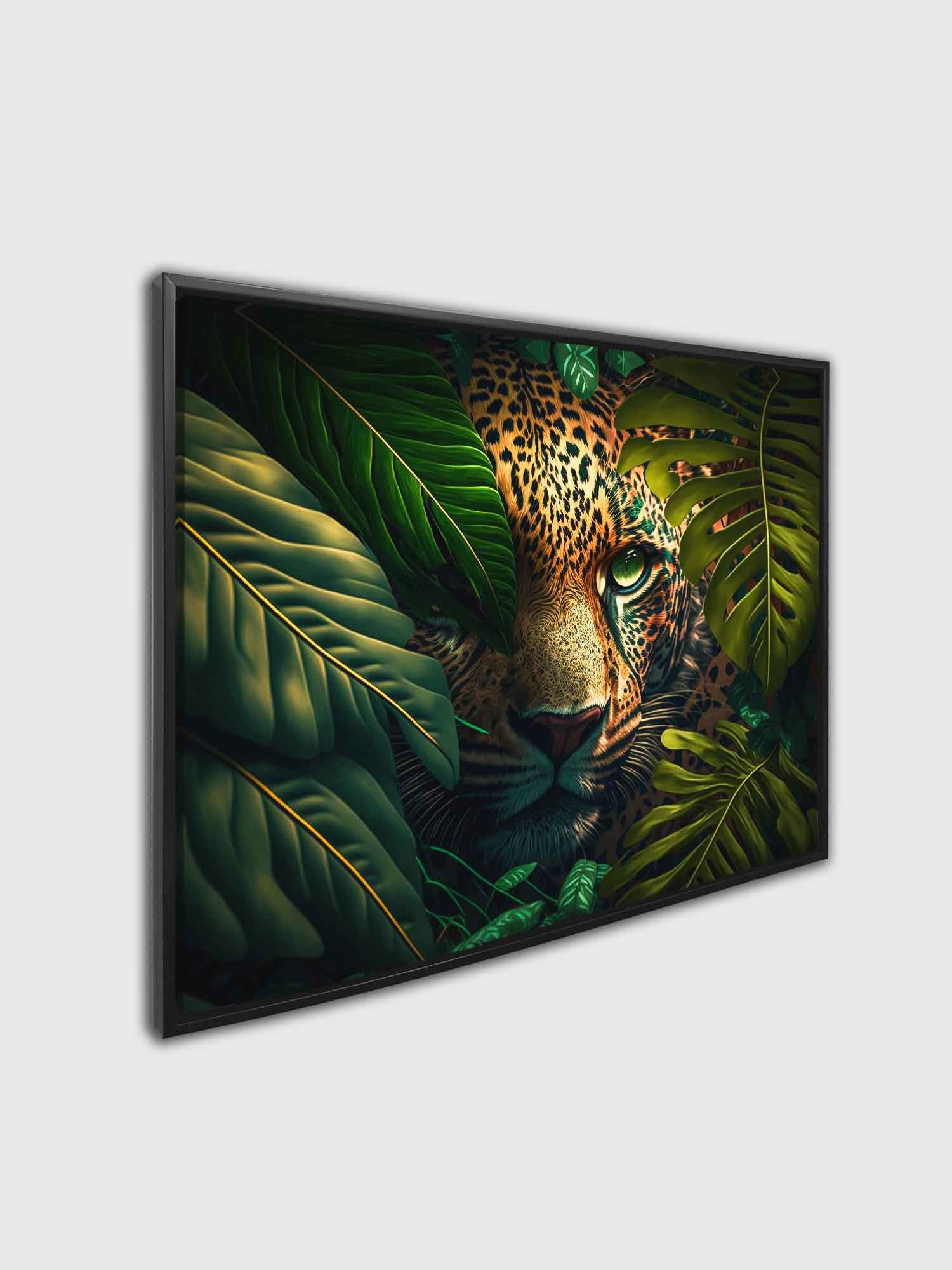 Le léopard dans la nature sauvage - Tableau sur toile représentant un animal -