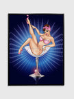 Wall Art-Blue and pink cocktail-Wall art decor