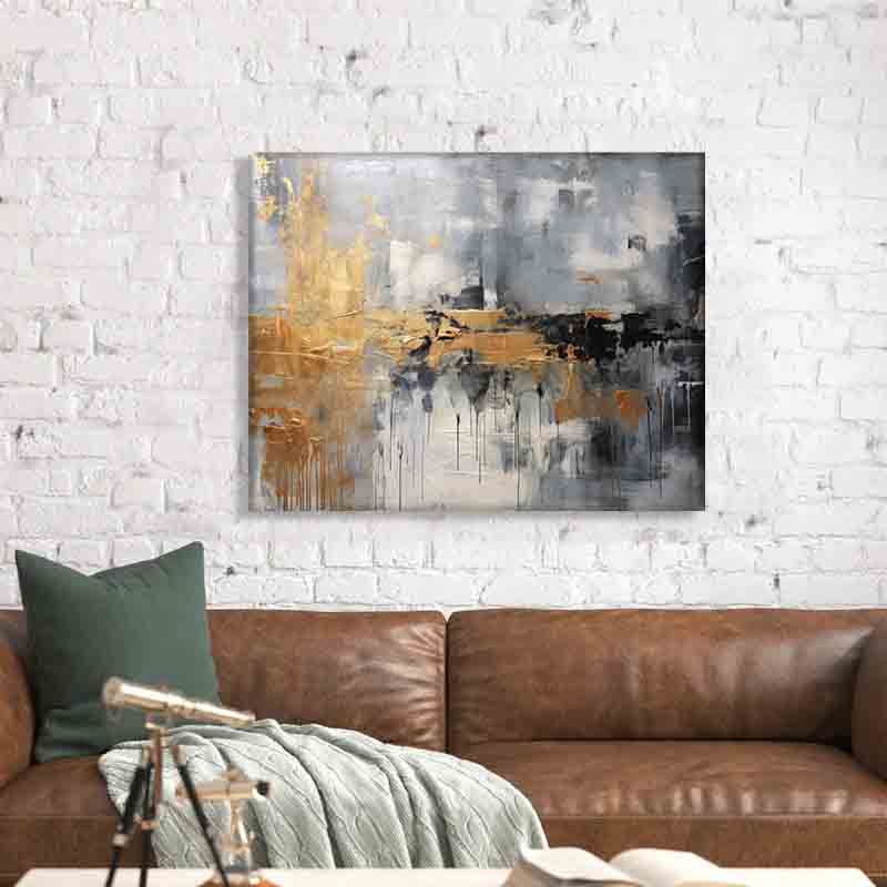 Art mural - Impression sur toile abstraite d'automne