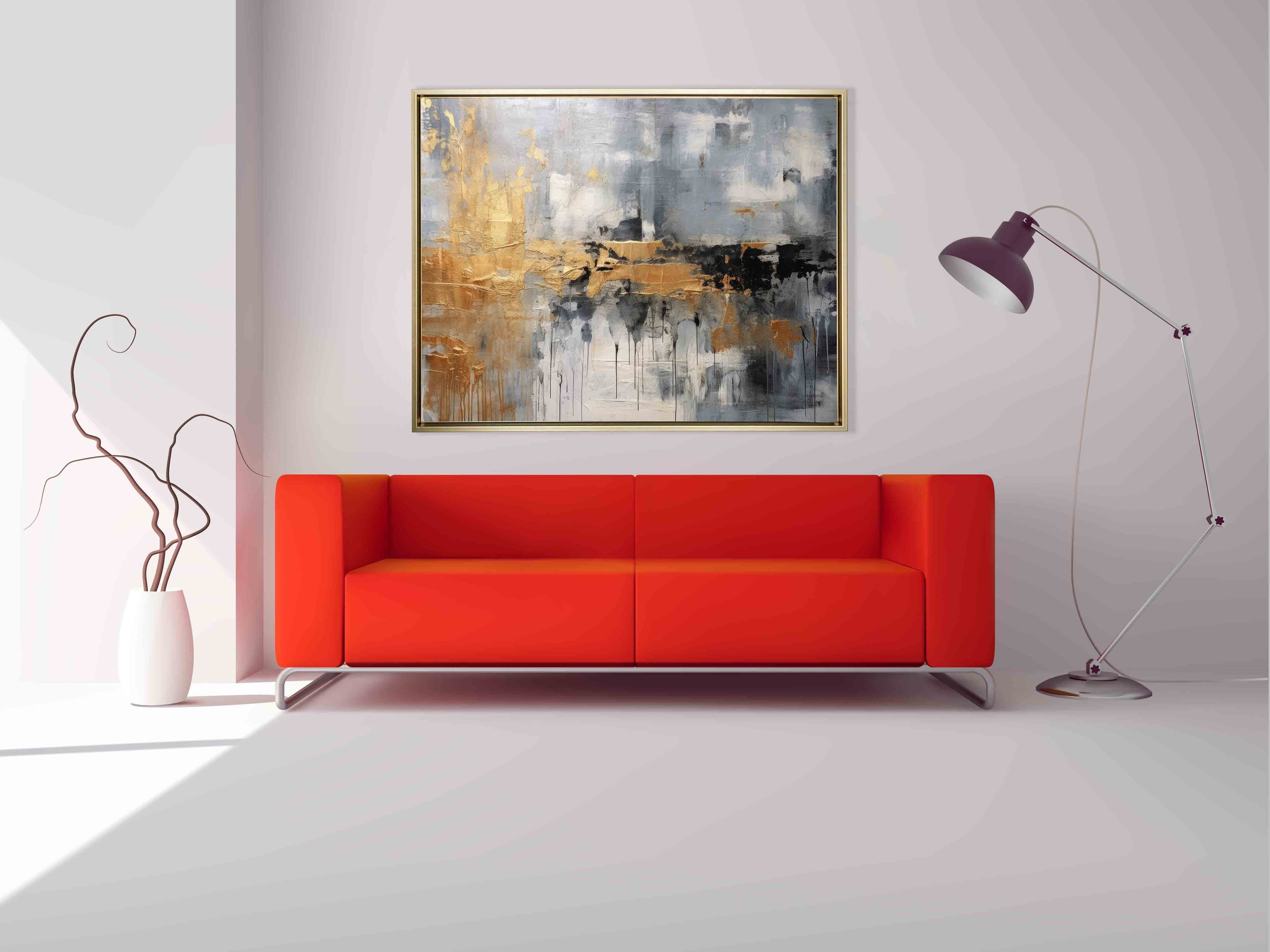 Art mural - Impression sur toile abstraite d'automne