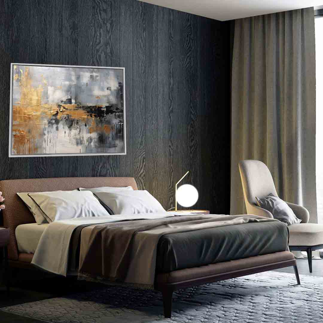 Art mural - Impression sur toile abstraite d'automne