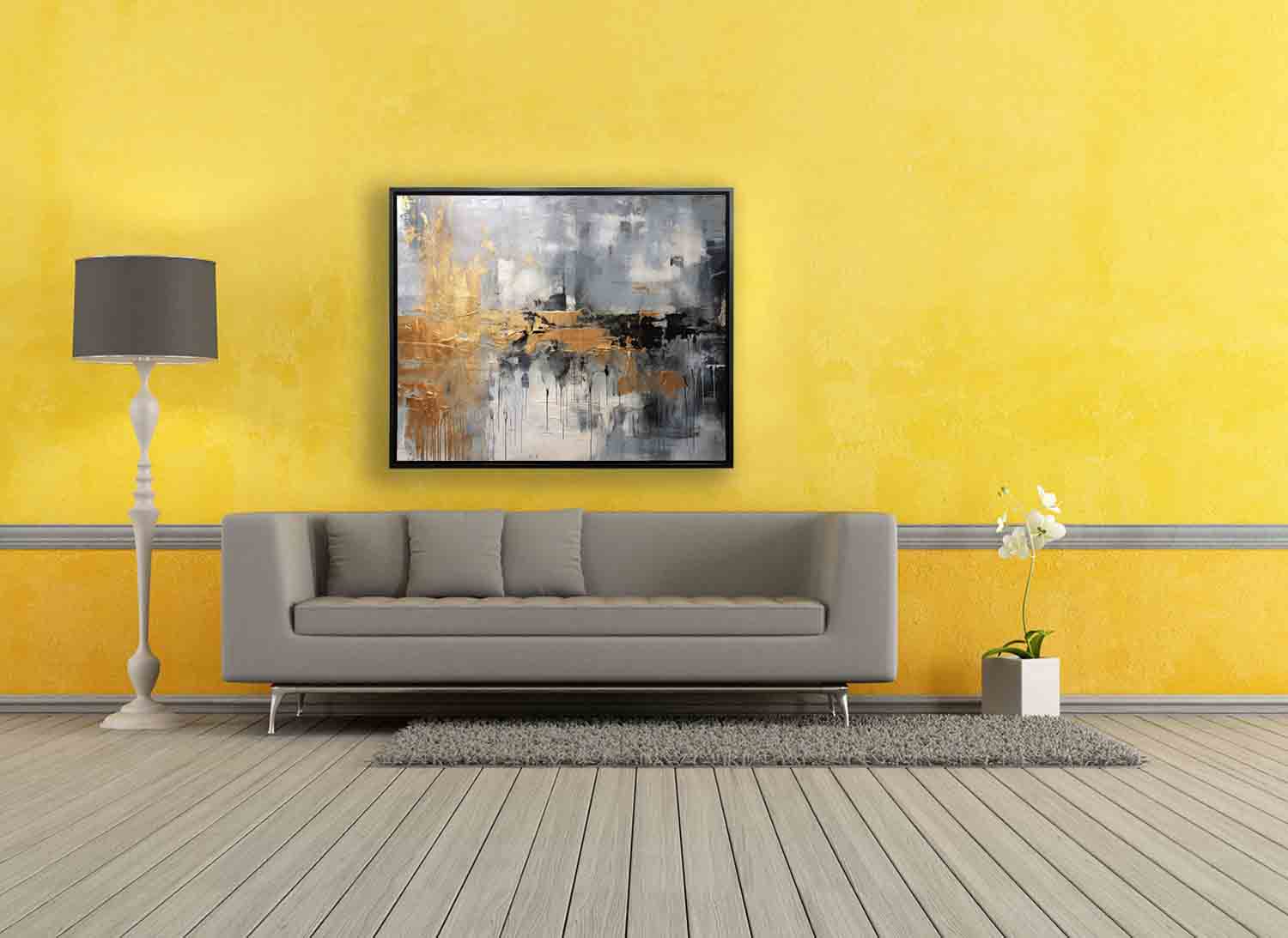Art mural - Impression sur toile abstraite d'automne