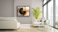 Wall Art Abstract Sun -Canvas print- Modern Art