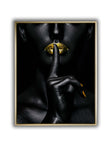 Noir Or - Art mural abstrait or et noir - Beaux-arts -
