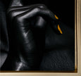 Noir Or - Art mural abstrait or et noir - Beaux-arts -