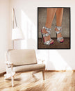 Heels - Canvas Wall art decor - Modern Art - RGB varnish