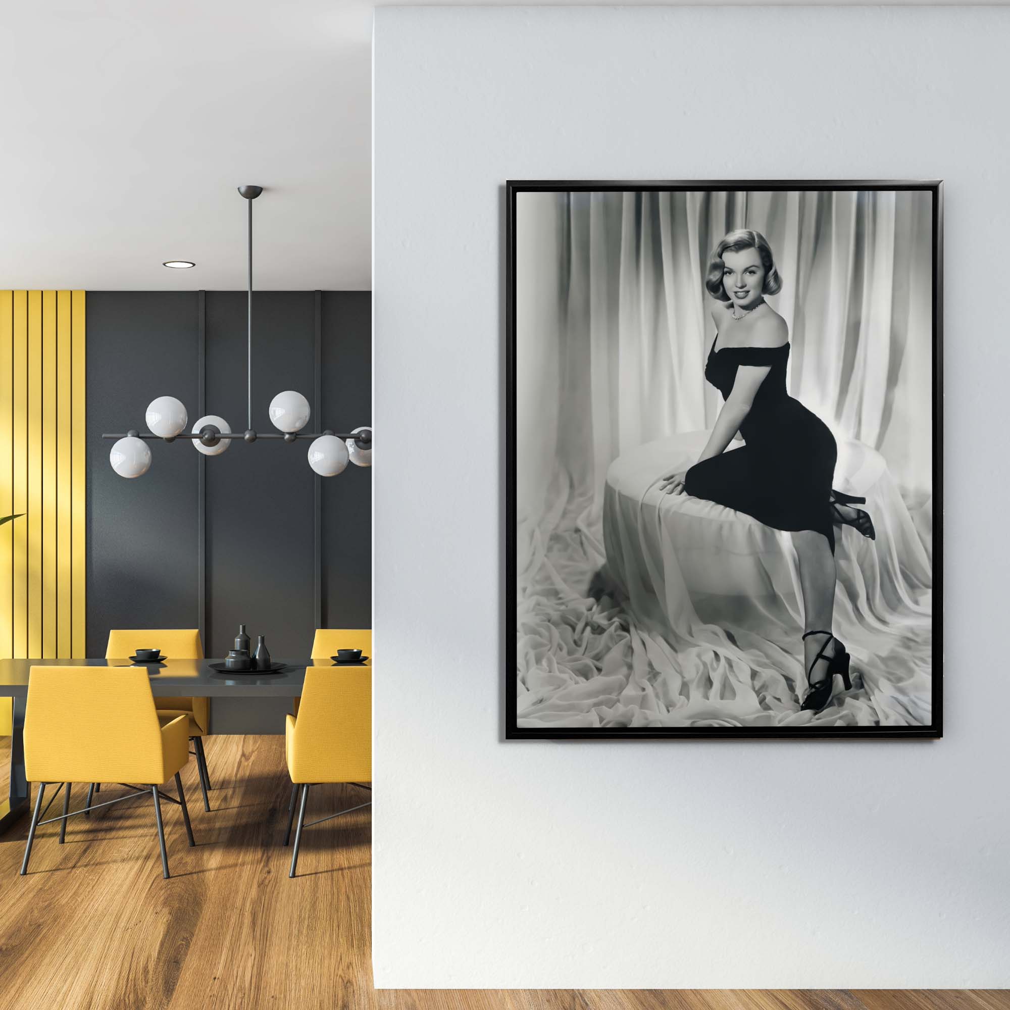 Wall Art - Marilyn dans la pièce - Impression sur toile