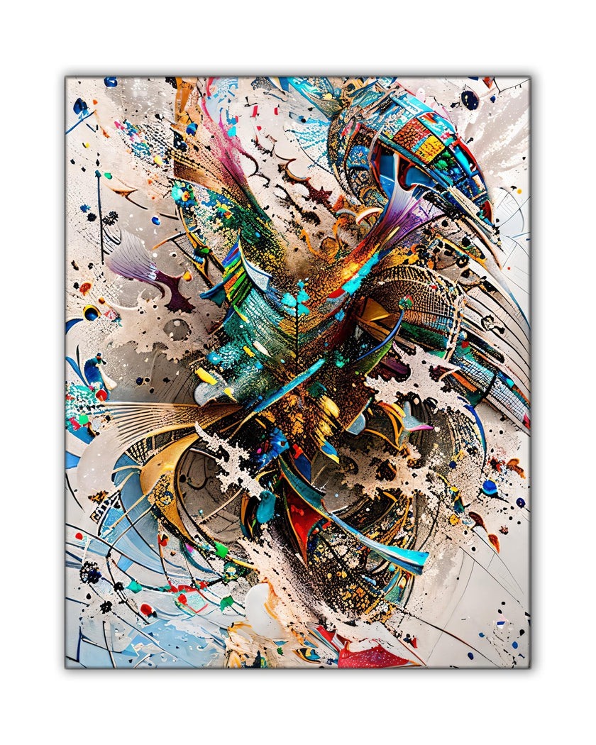 Art mural - Abstrait 1 - Impression sur toile - Œuvre d'art
