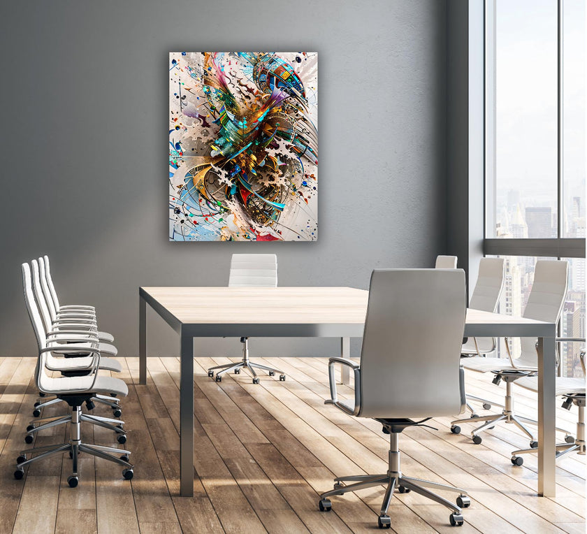 Art mural - Abstrait 1 - Impression sur toile - Œuvre d'art