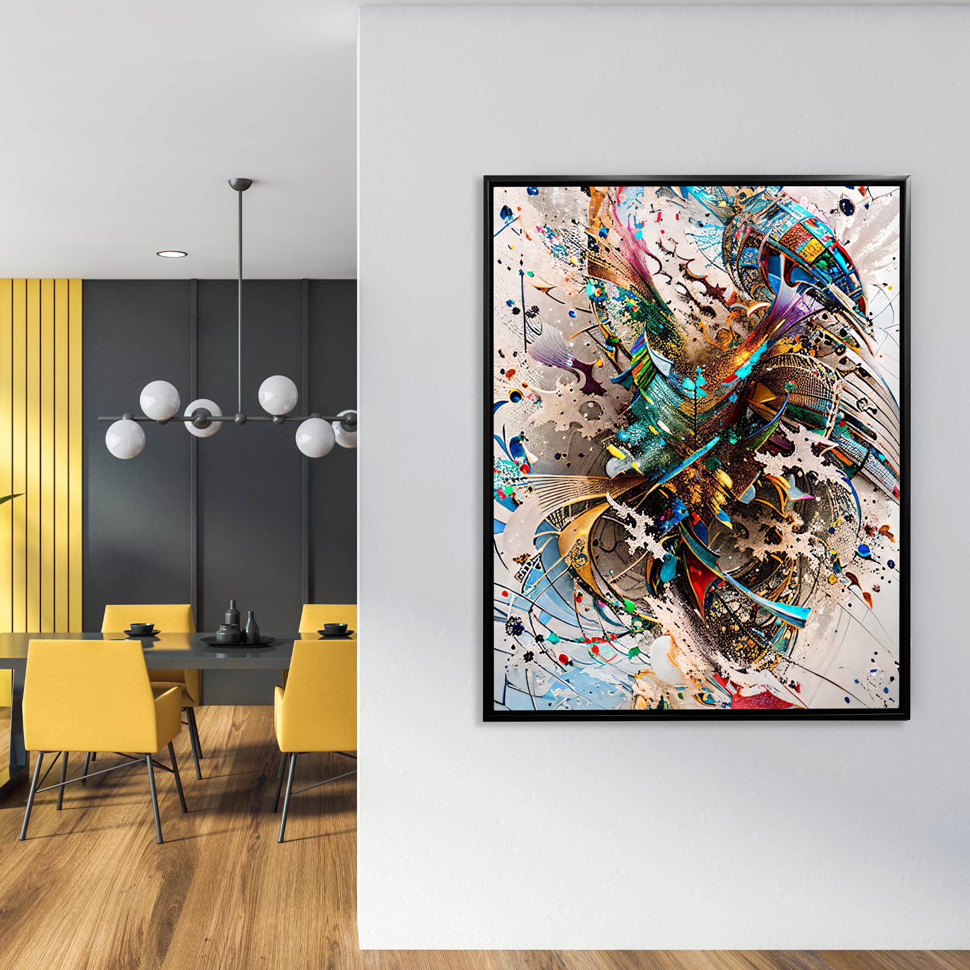Art mural - Abstrait 1 - Impression sur toile - Œuvre d'art