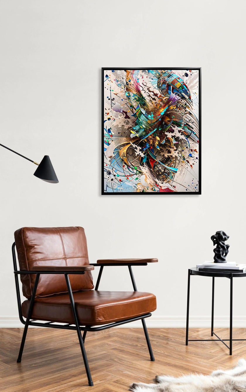Art mural - Abstrait 1 - Impression sur toile - Œuvre d'art