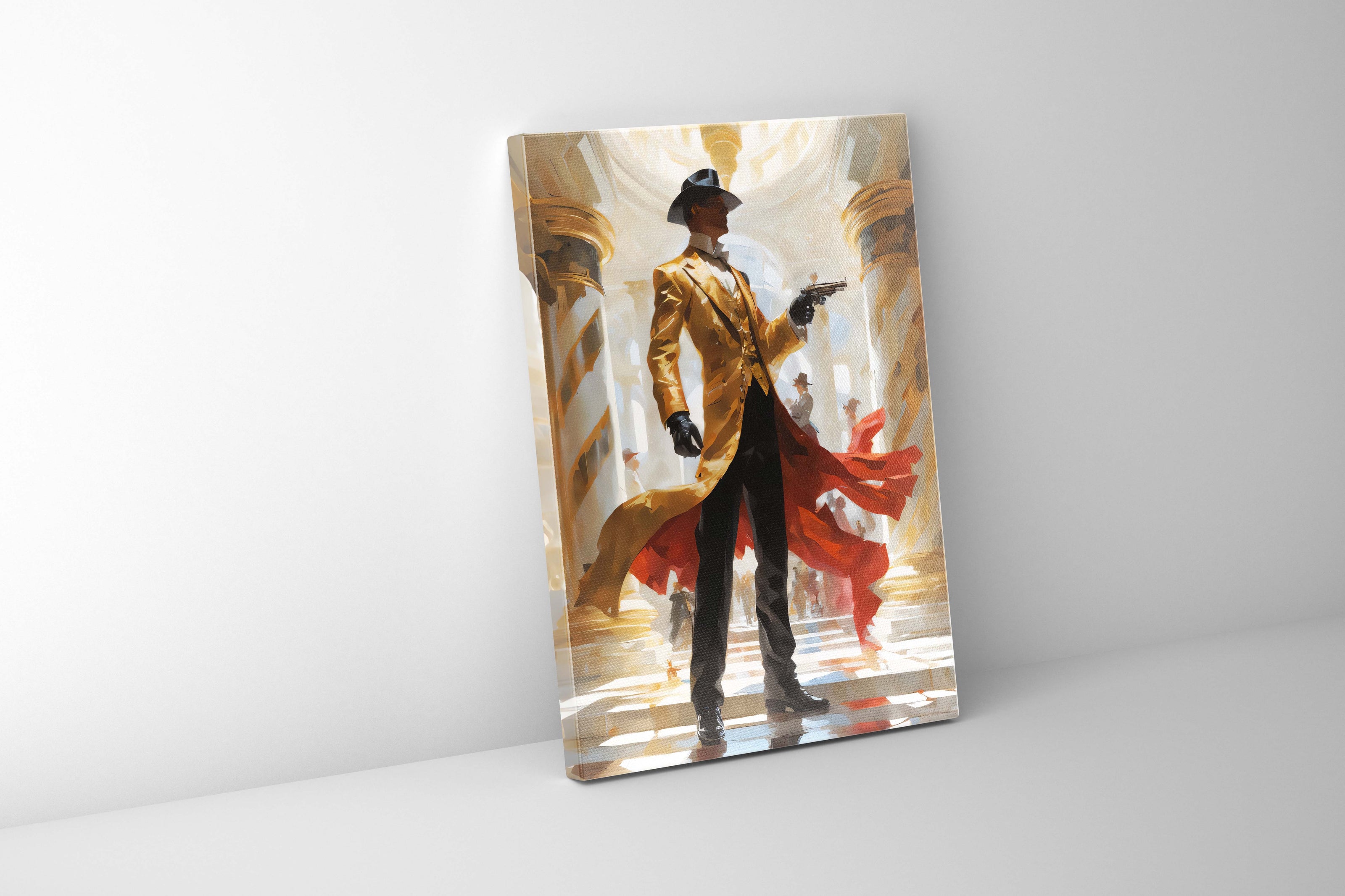 Art mural - Retour vers le futur, le pistolero - Impression sur toile - Décoration d'intérieur