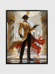 Art mural - Retour vers le futur, le pistolero - Impression sur toile - Décoration d'intérieur