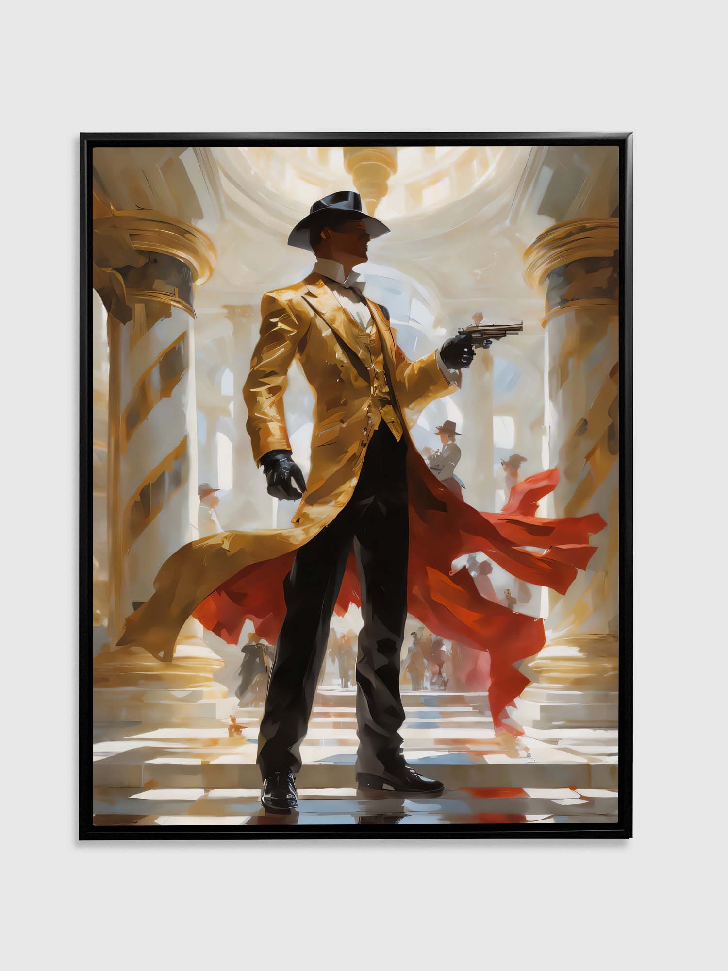 Art mural - Retour vers le futur, le pistolero - Impression sur toile - Décoration d'intérieur