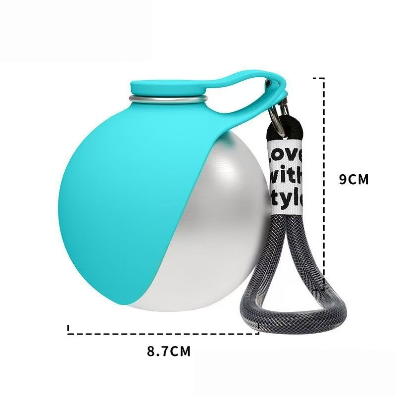 Portable Pet Water Bottle 545ml – Collapsible Silicone Travel Bottle for Dogs & Cats