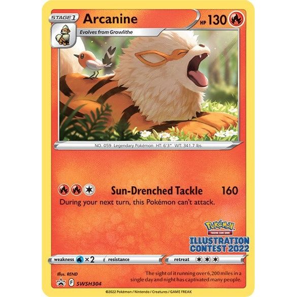 Arcanine (Illustration Contest 2022) (SWSH304) (SWSD)