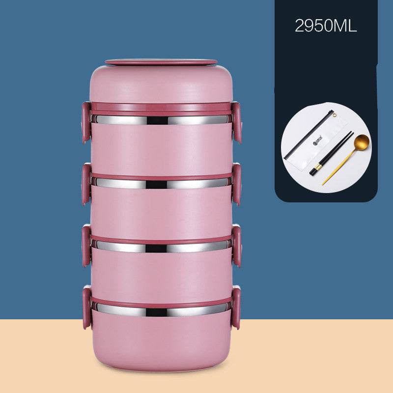 304 Stainless Steel Multi-layer Thermal insulated lunch container