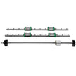 1Pcs RM1605-1000mm Ballscrew With BF12 BK12 Kit, Coupling, Slide Blocks Linear Guide Rail Set For DIY CNC Routers Lathes Mills