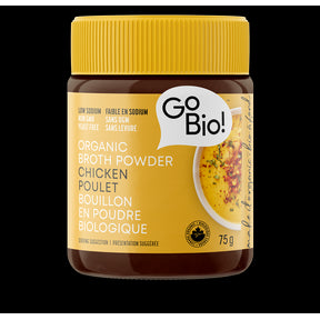 GoBIO! Organics - Low Sodium Org Chicken Broth Pwdr (75g)