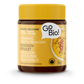 GoBIO! Organics - Low Sodium Org Chicken Broth Pwdr (75g)