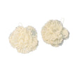 Bridal Beautiful Flowers Handmade Beaded Pearl Earrings