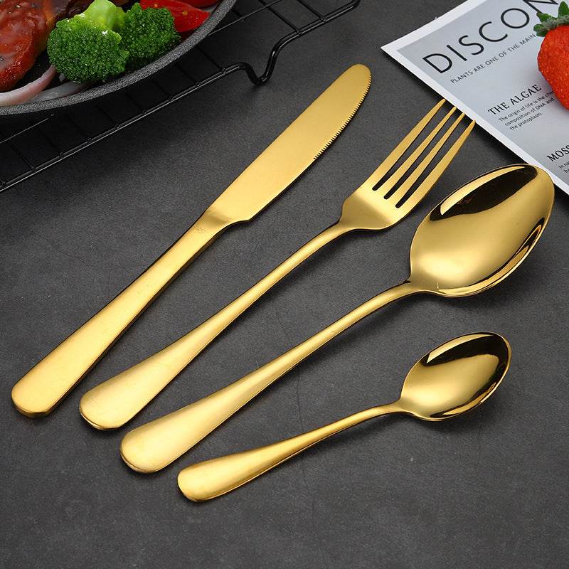 High-end tableware 24 piece set Cool Matching flatware