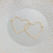 Heart Hoops Gold and Silver