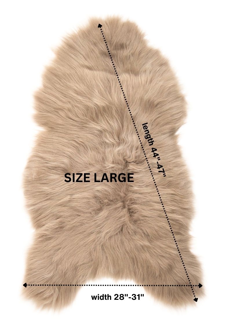 Taupe Icelandic Sheepskin