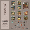 Cafe Series PET Decorative Sticker Pack – Retro Coffee Shop Journal & Scrapbook Stickers (25 pcs)