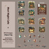 Cafe Series PET Decorative Sticker Pack – Retro Coffee Shop Journal & Scrapbook Stickers (25 pcs)