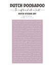 Dutch Doobadoo DDBD Dutch Sticker Art A5 Woodland Springs