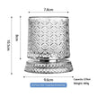 Luxury Spinning Glass with Crystal Base – Stress-Relieving Rotating Cup, 9 Styles