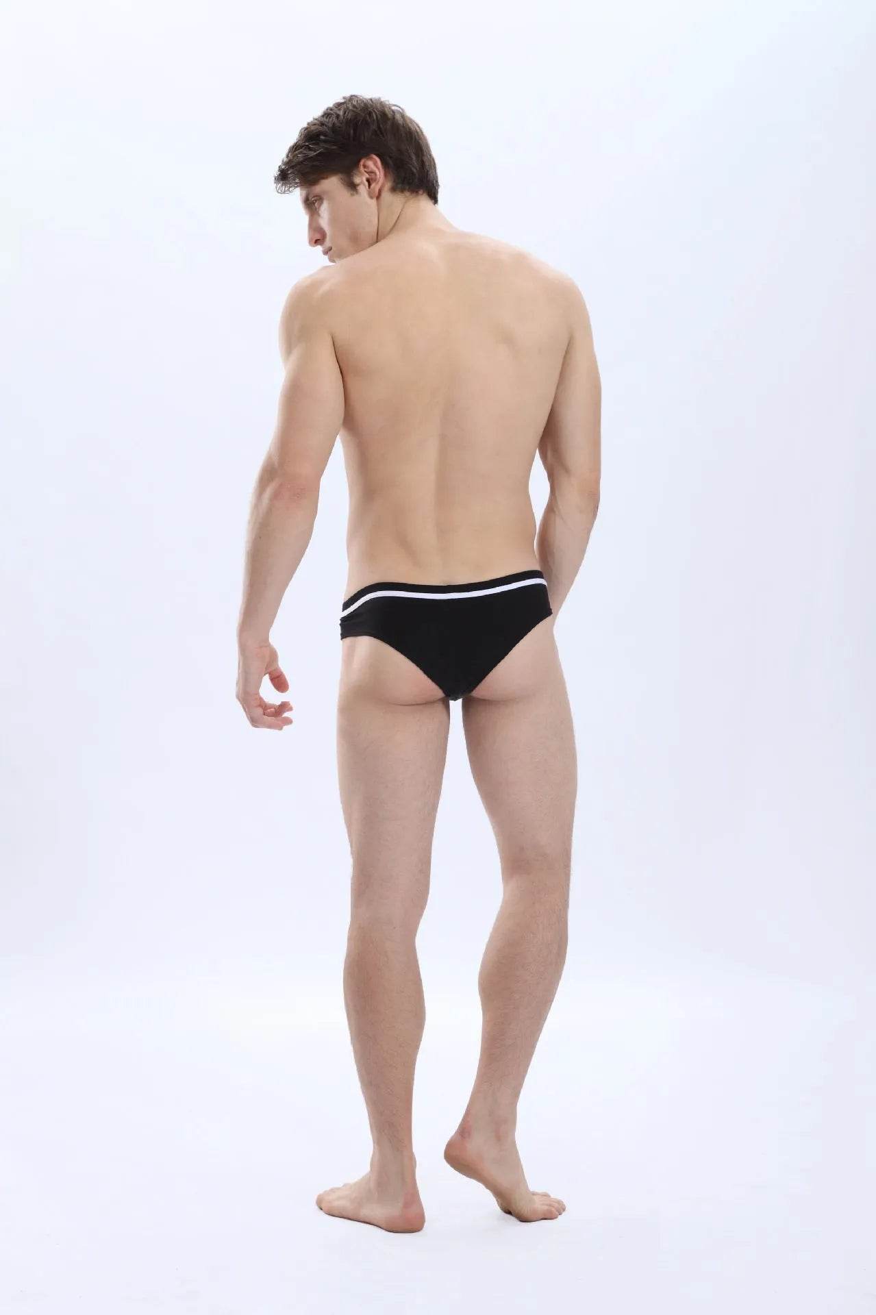 Men's Underwear Pure Cotton Low Waist Fashion Brief trunks panties