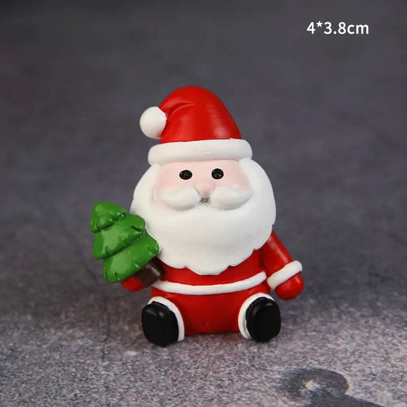 Decorative Resin Ornaments For Christmas Baked Cakes
