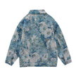 Creative fashion Unisex Floral Denim Jeans Jacket