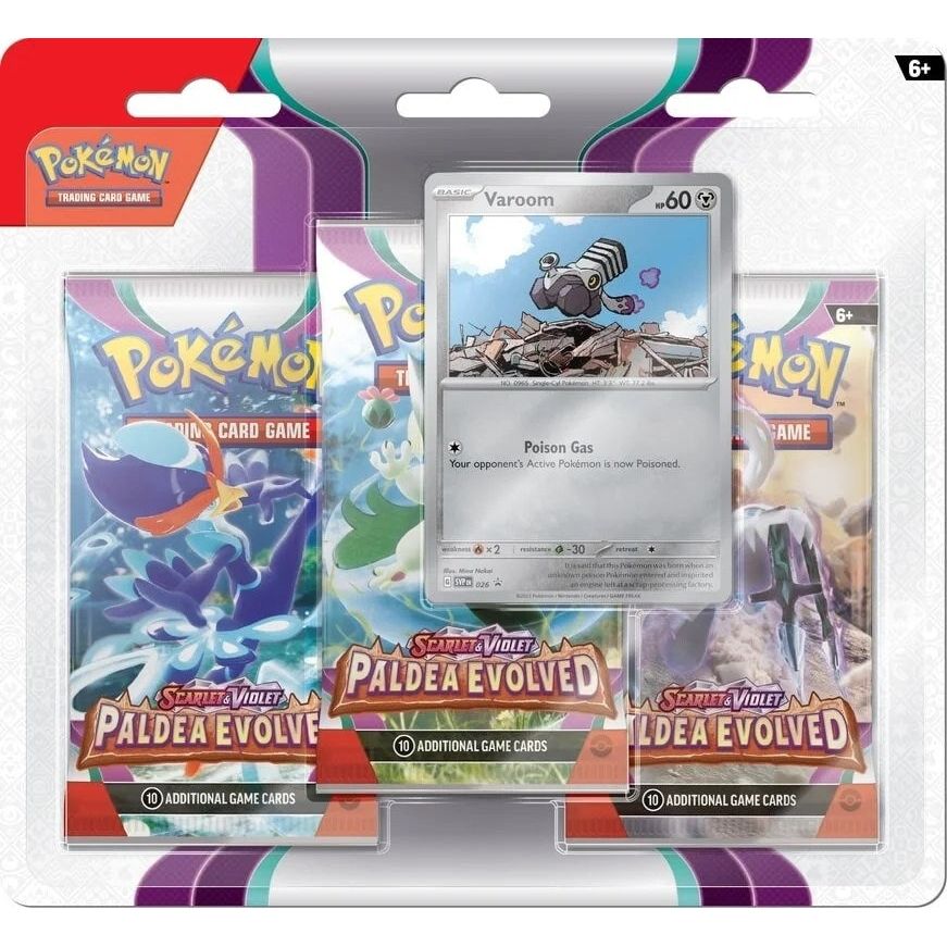 Paldea Evolved 3 Pack Blister [Varoom]