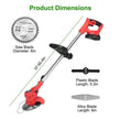 Electric Cordless Grass Trimmer Rechargeable Lawn Mower Weed Cutter With Alloy Saw Blade 2 Alloy