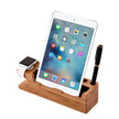 Wooden Table Desktop Dual Phone Holder