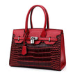 Trendy crocodile pattern Cooperate Satchel Work Handbag for Ladies