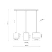 JUTE Natural Pendant  Light 3